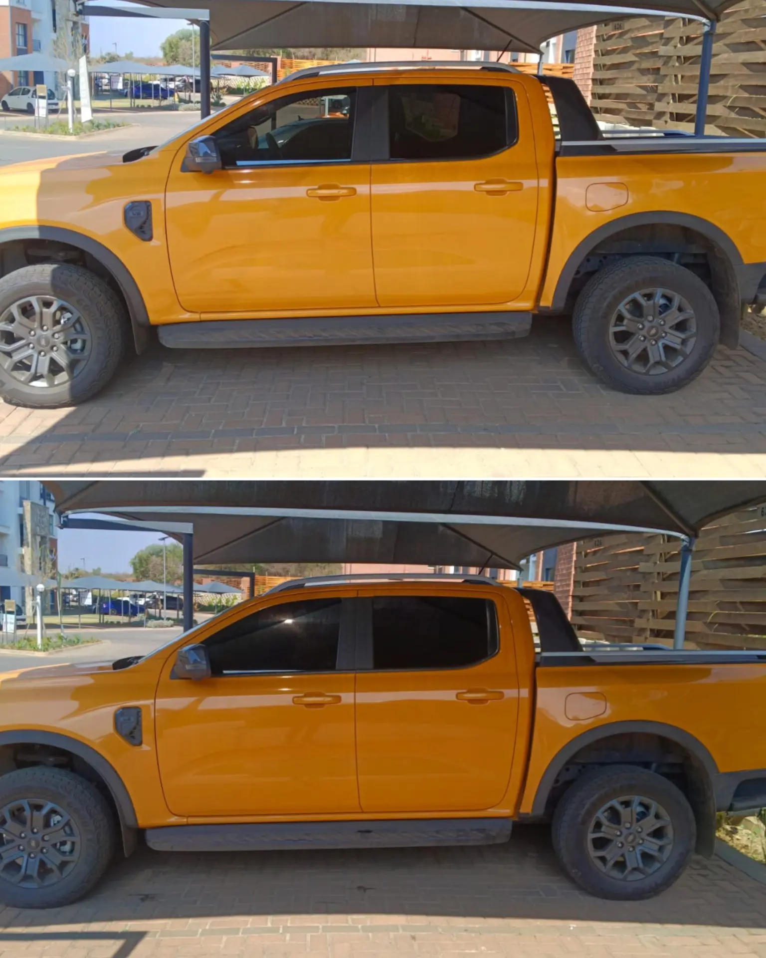 Ford Ranger window tinting job completed at The Blyde, Pretoria by PureTint